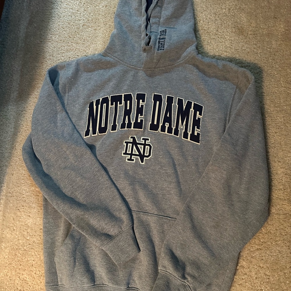 Stadium Athletics Gray Notre Dame Hoodie